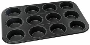 Zenker Backblech Zenker Muffinform BlackMetallic für 12 Stück 35 x, Metall
