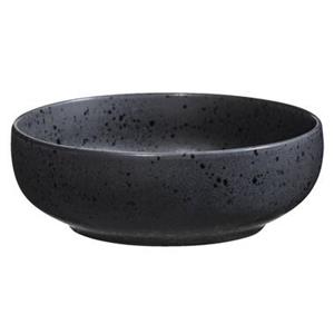 Leen Bakker Diep bord Liz - Zwart - Stoneware - Ø16,3 cm