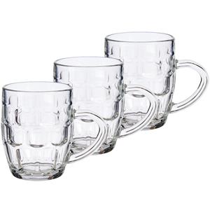 Vivalto Bierpullen/pitchers - set van 6x - glas - 280 ml -
