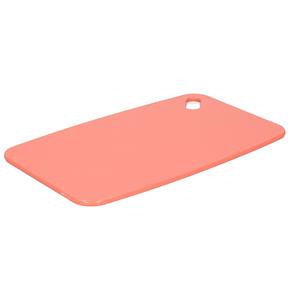 Snijplank voor keuken/voedsel - rood - Kunststof - 24 x 15 cm -