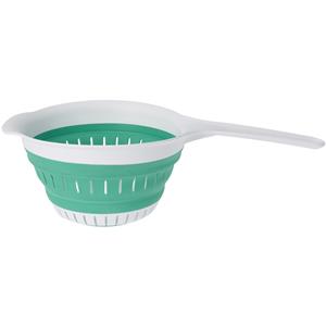 Excellent Houseware opvouwbaar vergiet - wit/mintgroen - tpe - x 19 cm -