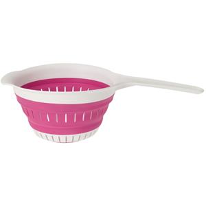 Excellent Houseware opvouwbaar vergiet - wit/roze - tpe - x 19 cm -