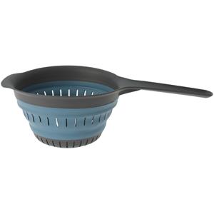 Excellent Houseware opvouwbaar vergiet - zwart/blauw - x 19 cm -