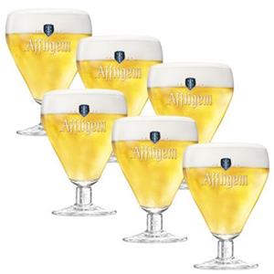 Affligem Bierglazen op Voet 30cl - 6 stuks - Bier Glas