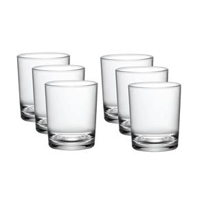 6x Shotglaasjes/borrelglazen inhoud 50 ml van glas -