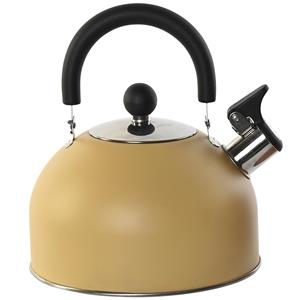 Items Kitchen Theepot Matcha - oker geel - inox - 2500 ml - fluitketel -