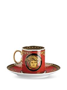 Versace Espressokopje en schotel - Rood