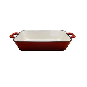 Van der Garde Gietijzeren ovenschaal 24cmx33cm - Rood