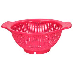 PlasticForte Keuken vergiet/zeef - kunststof - Dia 23 cm x Hoogte 10 cm - fuchsia roze -