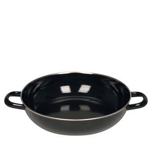 Riess-kelomat - Riess Schmortopf Pfanne Ø28 cm Schwarz Emaille Induktion