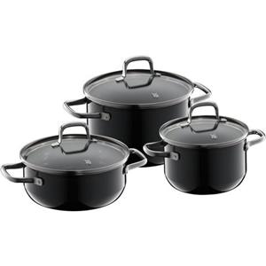 WMF Topf-Set "Fusiontec Essential", Silargan, (Set, 3 tlg., 2x Fleischtopf mit Deckel 16 cm, 20 cm, 1x Bratentopf mit Deckel 20 cm), Made in Germany