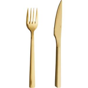 aida RAW Steakbesteck "RAW", (Set, 8 tlg.), Edelstahl, PVD-beschichtete Oberfläche, 8-teilig