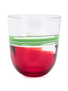 Carlo Moretti Gestreept glas - Rood