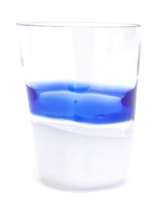 Carlo Moretti Glas met patroon - Blauw