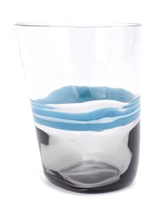 Carlo Moretti Glas met strepen - Blauw