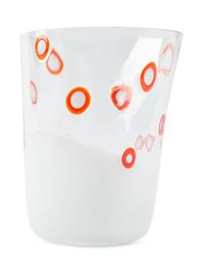 Carlo Moretti glas met gevlekt patroon - Wit