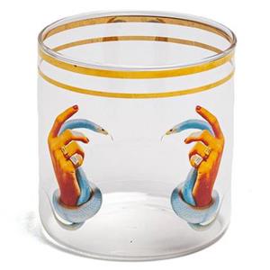 Seletti Toiletpaper glas Hands With Snakes