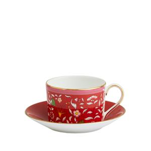 WEDGWOOD  Wonderlust - Theekop&schotel Crimson Jewel