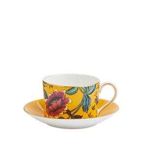 WEDGWOOD  Wonderlust - Theekop&schotel Yellow Tonquin