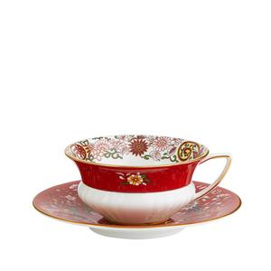 WEDGWOOD  Wonderlust - Theekop&schotel Crimson Orient