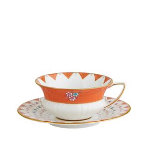 WEDGWOOD  Wonderlust - Theekop&schotel Peony Diamond