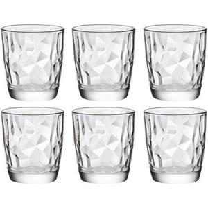 Bormioli Rocco Bormioli Drinkglazen - 6 stuks - diamond dof - glas - 390 ml