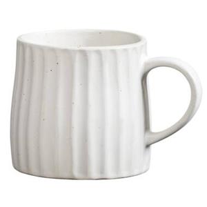 Leen Bakker Mok met oor Mila - Crème - Stoneware - 340 ml