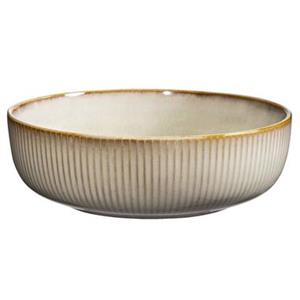 Leen Bakker Saladeschaal Camille - Beige - Stoneware - Ø22,5 cm