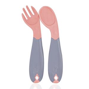 Lepel&Vork Babyjem Angled Roze