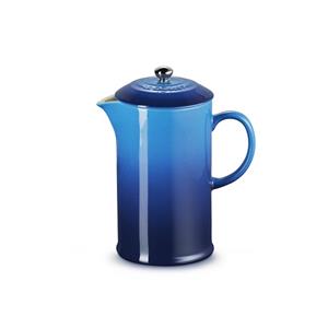 LE CREUSET  Aardewerk - Koffiepot met pers 22cm 0,80l Azure