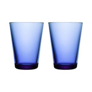 IITTALA  Kartio - Glas 0,40l Ultramarijn set/2