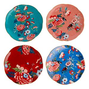 WEDGWOOD  Paeonia Blush - Bord 21cm s/4 (mix)