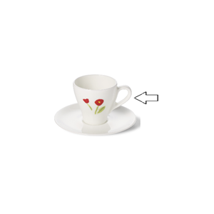 DIBBERN  Impression Red Flower Classic - Espressokop Classico 0,11l