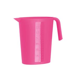 Juypal Hogar Maatbeker - fuchsia roze - 1,75 liter - kunststof - L22 x H20 cm -