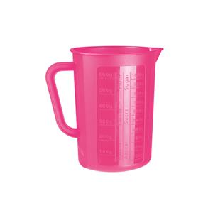 Juypal Hogar Keuken maatbeker/mengbeker - kunststof - fuchsia roze - 1400 ml -