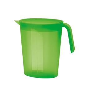 Juypal Hogar Maatbeker met deksel - groen - 1,75 liter - kunststof - L22 x H20 cm -