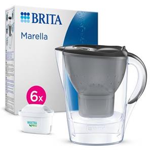 BRITA Marella incl. 6 MAXTRA Pro All-in-1 waterfilters Grafiet 2,4L