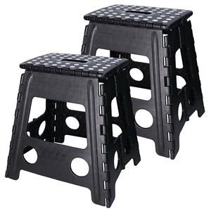 Benson Set van 2x stuks opvouwbaar krukje cm -
