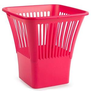 Afvalbak/vuilnisbak Prullenbak - Plastic - Fuchsia Roze