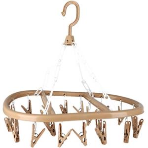 Urban Living Wasgoed Droogcarrousel - 20 Clips/knijpers - Beige