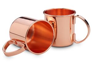 ECHTWERK Becher, (Set, 2 tlg.), Moscow Mule Kupferbecher, Cocktailgläser, bruchsicher, 450 ml, 2tlg
