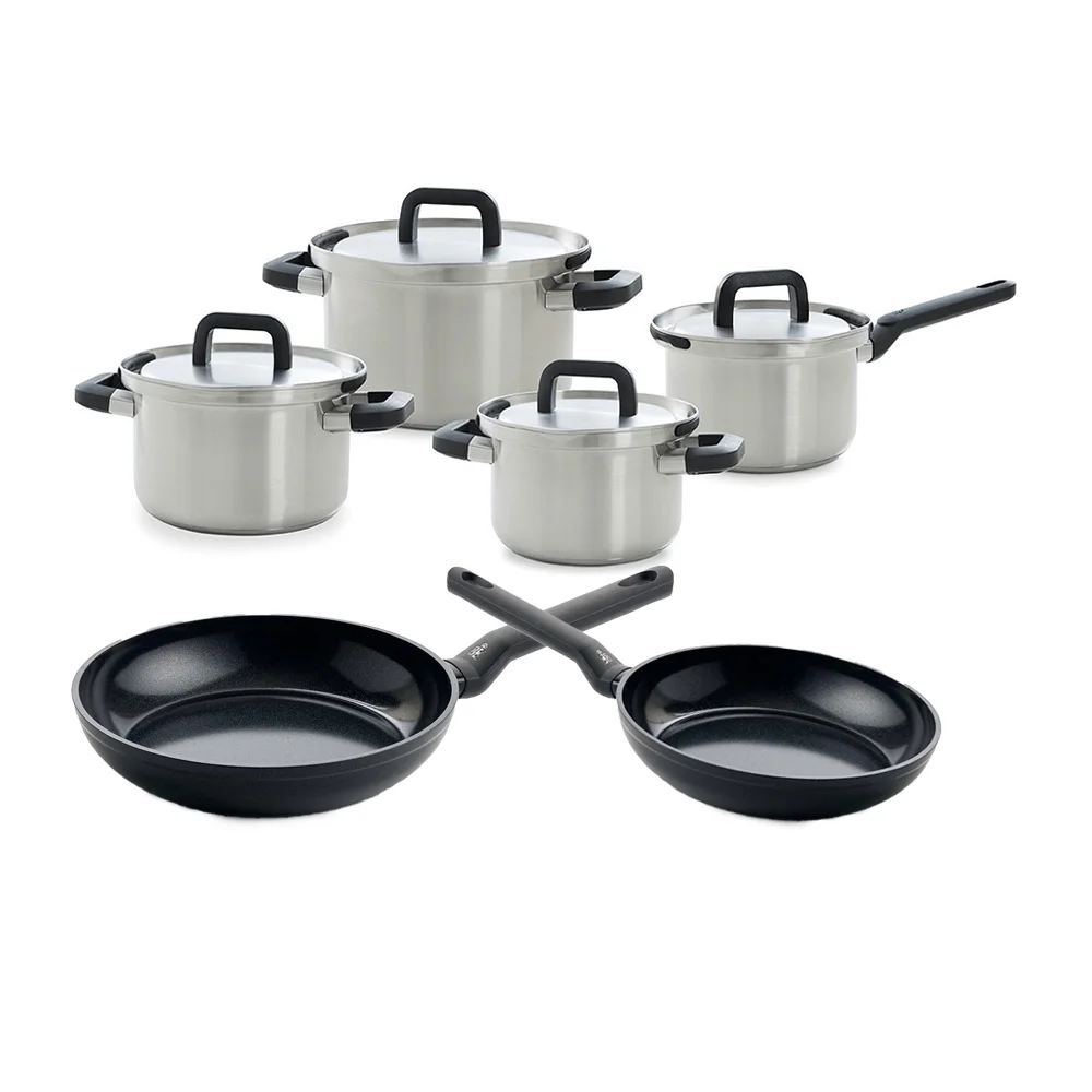 BK Cookware Flow Cool 10-delige kookset Gratis set snijplanken