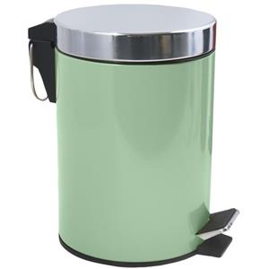 Msv Badkamer/toilet Pedaalemmer - Groen - 3 Liter - 17 X 25 Cm