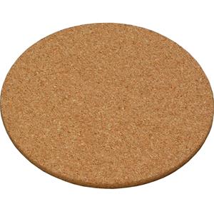 Merkloos 5x Ronde pannen onderzetters van kurk 20 cm -