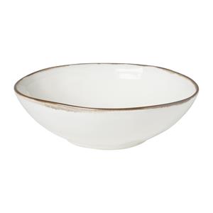 Xenos Diep bord Toscane - wit - 19 cm