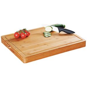 Merkloos Bamboe houten snijplank/hakblok x 50 cm -