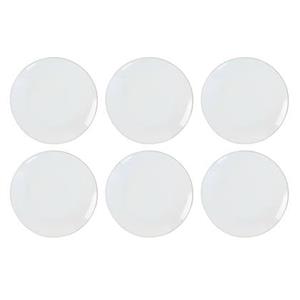 OTIX Dinerborden Borden Set van 6 Stuks 26cm Wit met Gouden rand Po...