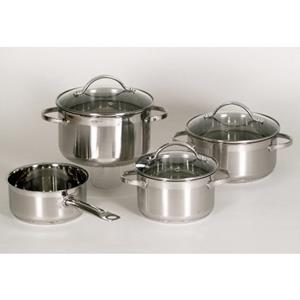 Krüger Topf-Set "Ohio", Edelstahl, (Set, 7 tlg.), Induktion