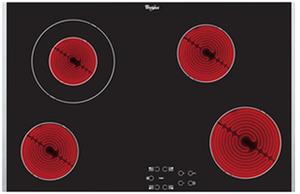Whirlpool AKT8330LX Keramische inbouwkookplaat Zwart