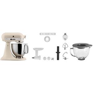KitchenAid Küchenmaschine "5KSM125EFL FRESH LINEN", Gratis Fleischwolf/Spritzgebäckvorsatz, Schüssel, (Wert ca. 238,-UVP)